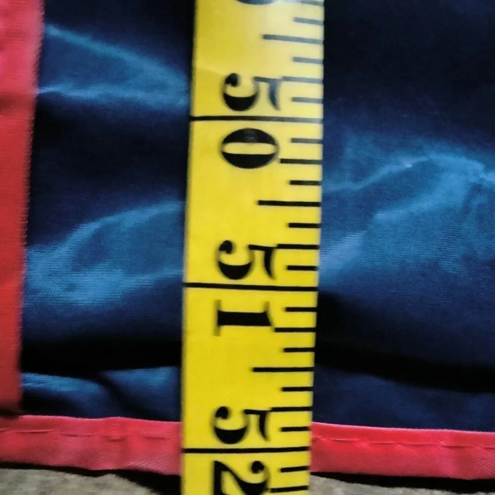 Garment Cover Bag Blue Vinyl Red Trim 52x24 Inches Storage Protector Suits Dress